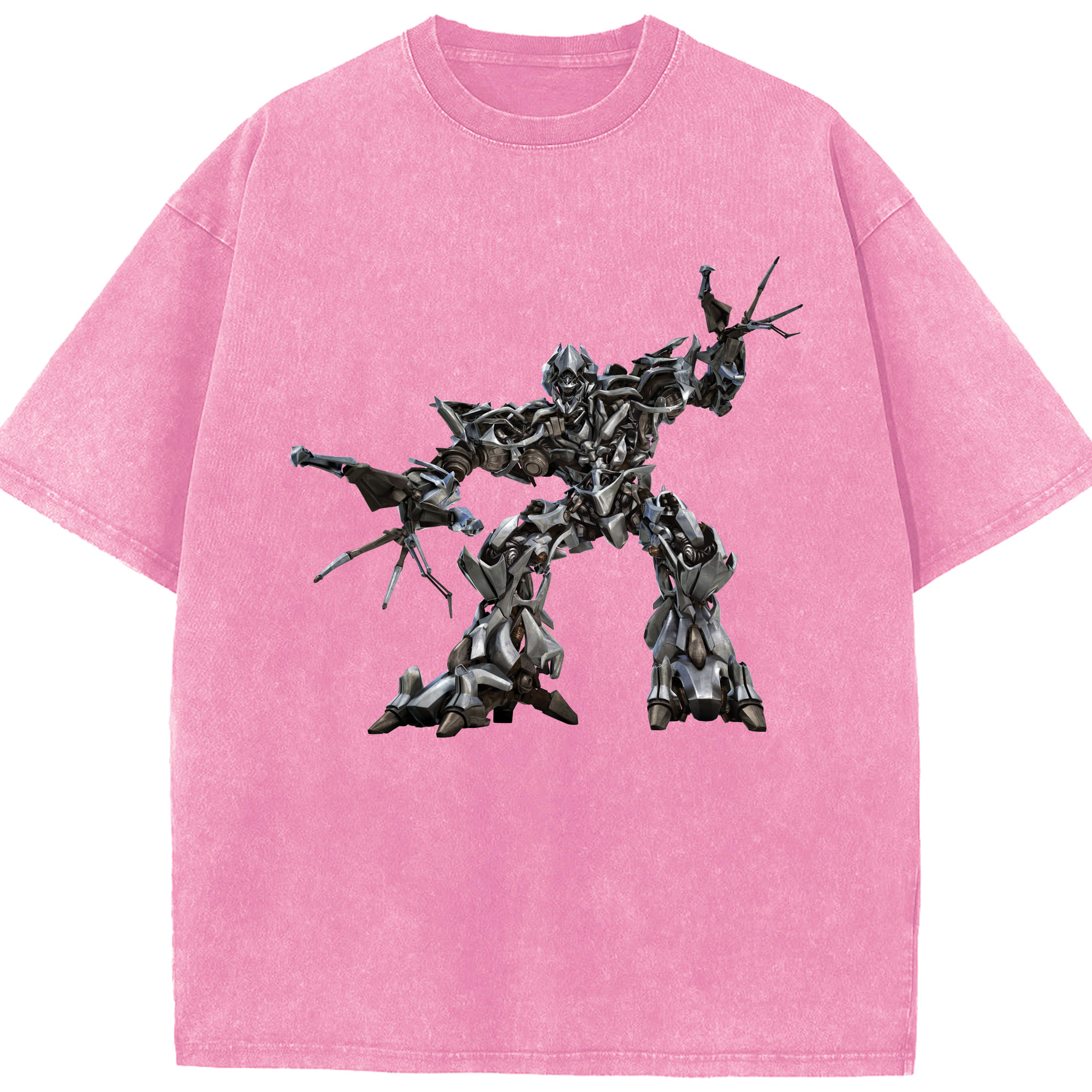 （画像用）  綿100% ヴィンテージ風 半袖Tシャツ（フロントプリント）